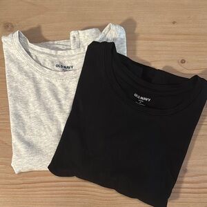 Old Navy Classic Black and Gray Tees